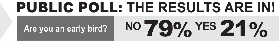 PUBLIC POLL: THE RESULTS ARE IN!