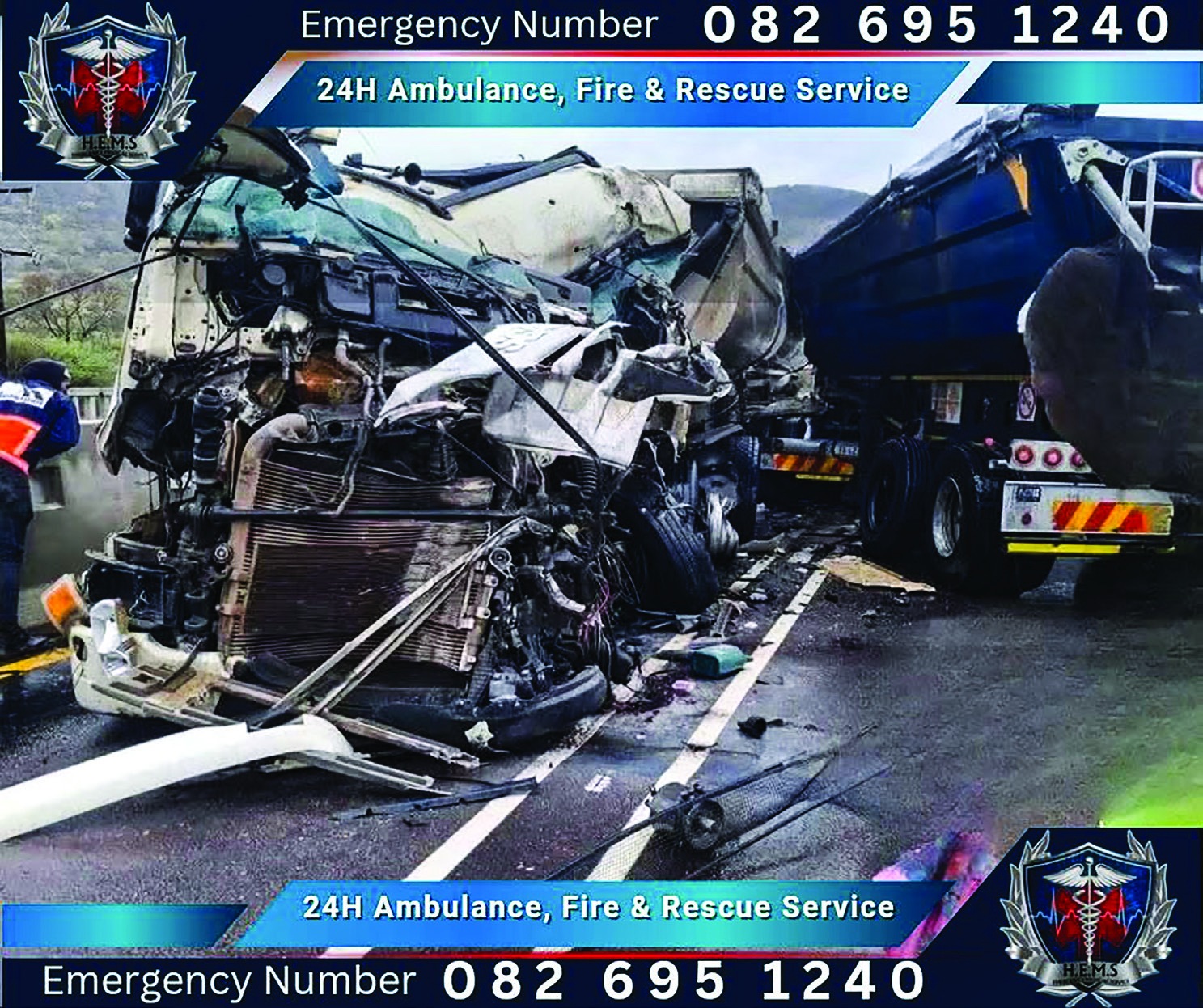 Three trucks collide, no serious injuries reported
