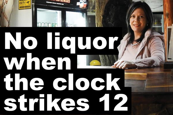 No liquor when the clock strikes 12

Will it help Cinderella keep her slipper?