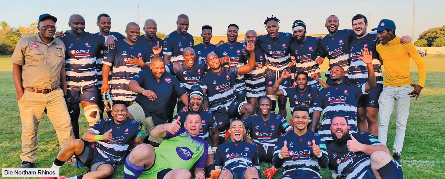 Die Northam Rhinos maak golwe op die veld