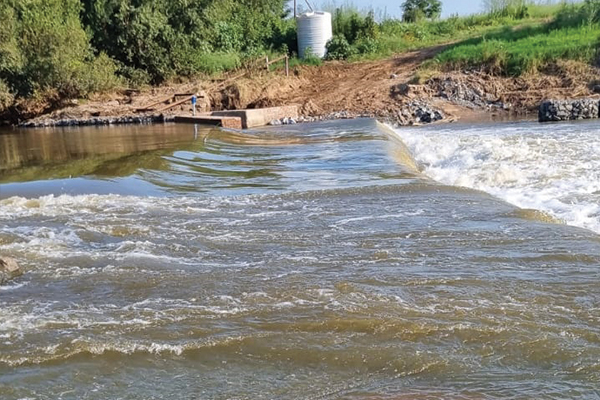 Man swept away by current