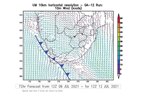 Wet, windy and cold conditions