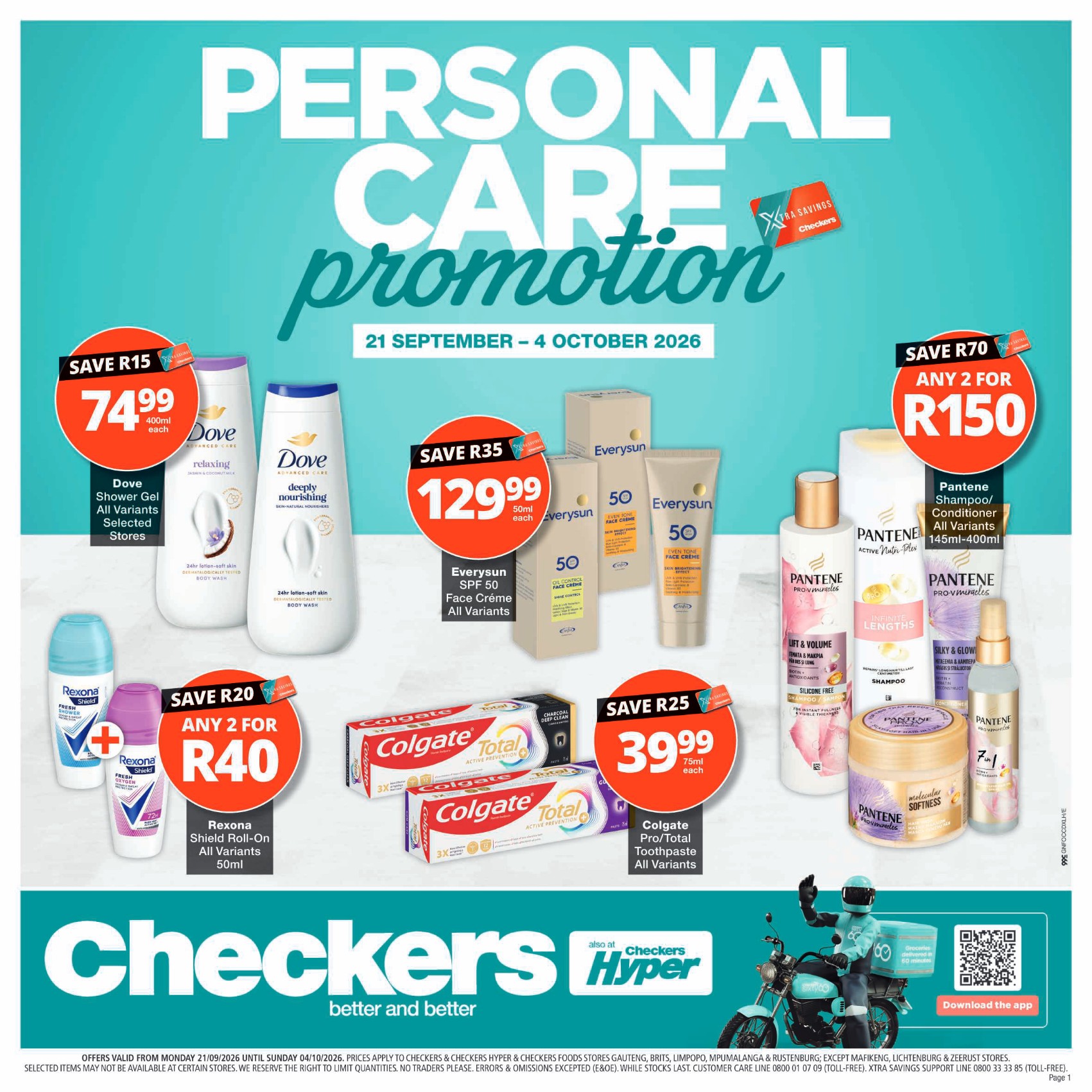 Checkers — Personal Care